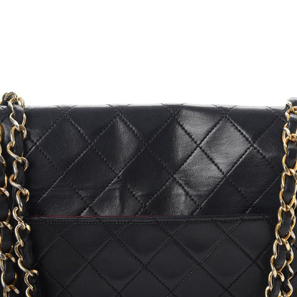 Chanel Lambskin Quilted Medium Single Flap Black 12 of 15