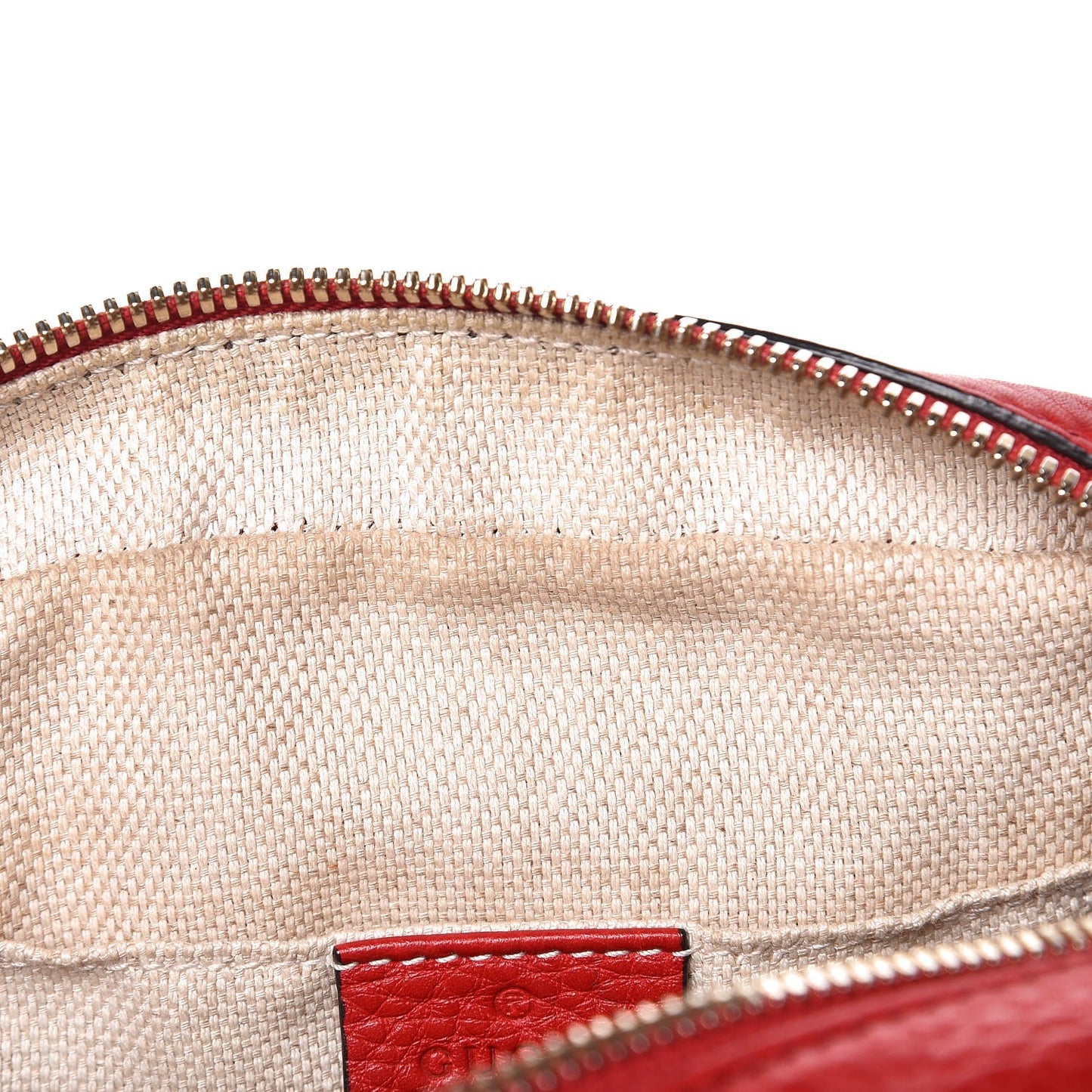 Pebbled Calfskin Small Soho Disco Bag Tabasco Red