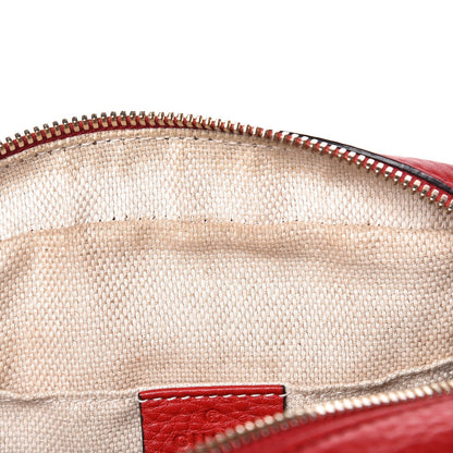 Gucci Pebbled Calfskin Small Soho Disco Bag Tabasco Red 9 of 12
