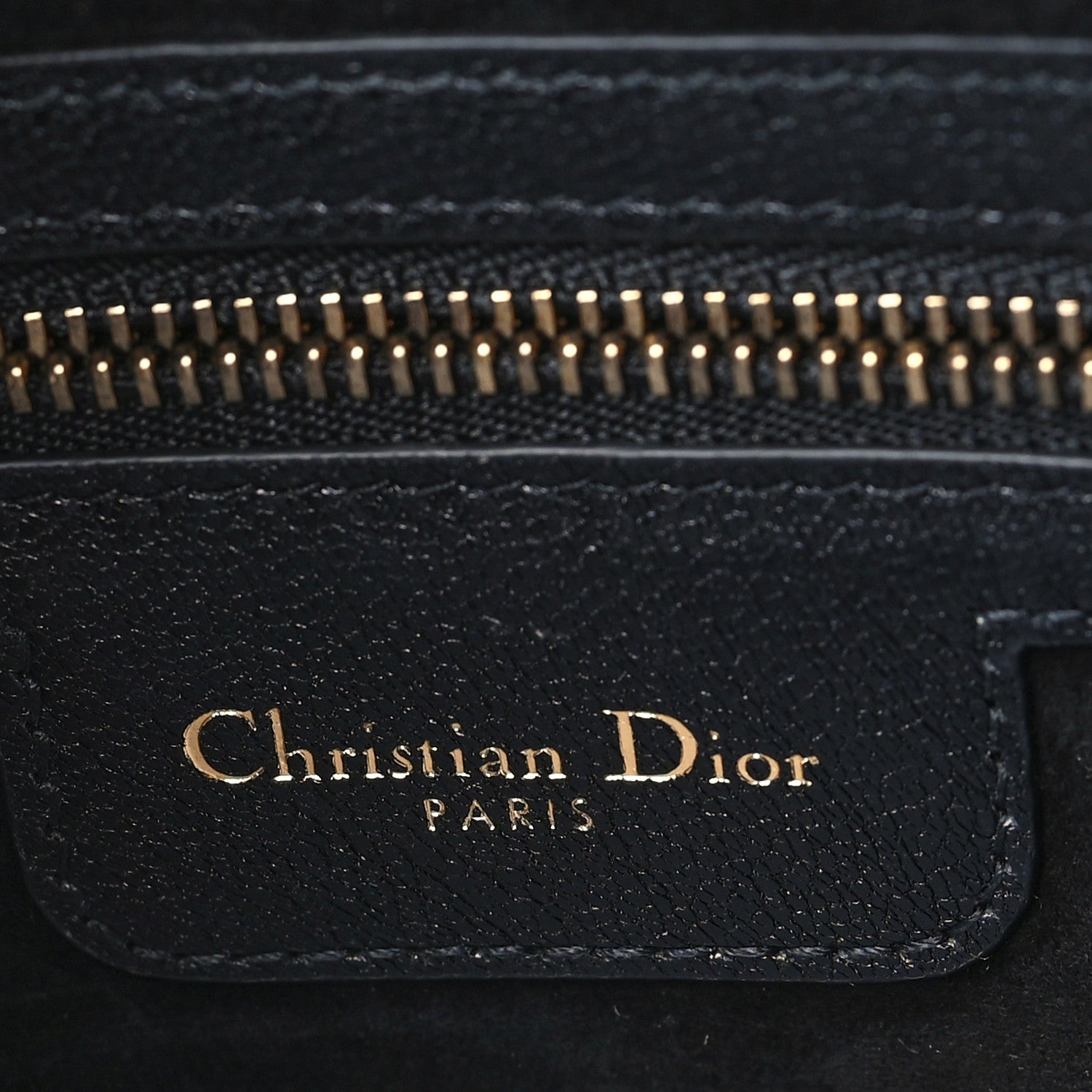 Christian Dior Goatskin Double Saddle Pouch Black 6 of 9