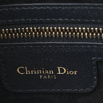 Christian Dior Goatskin Double Saddle Pouch Black 6 of 9