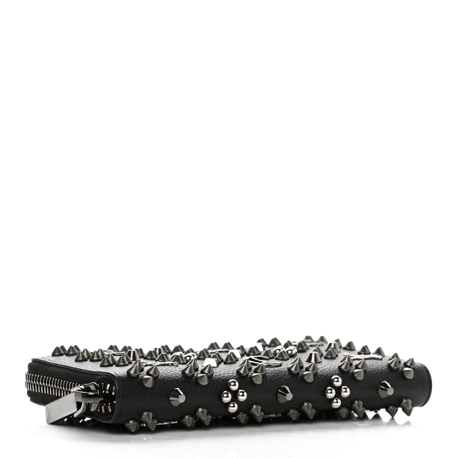Christian Louboutin Calfskin Loubinthesky Panettone Wallet Black Multimetal 4 of 10