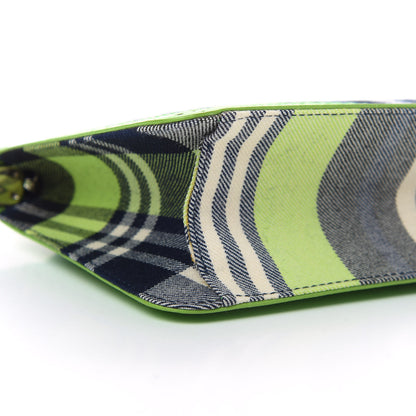 Christian Dior Tartan D'Trick Shoulder Bag Green Black 9 of 11