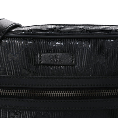 Gucci Imprime Monogram Small Shoulder Bag Black 7 of 9