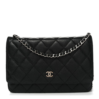 Chanel Caviar Quilted Wallet on Chain WOC Black 1 of 11