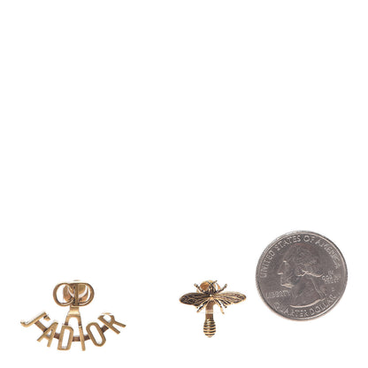 Christian Dior Metal J'Adior Earrings Aged Gold 2 of 5