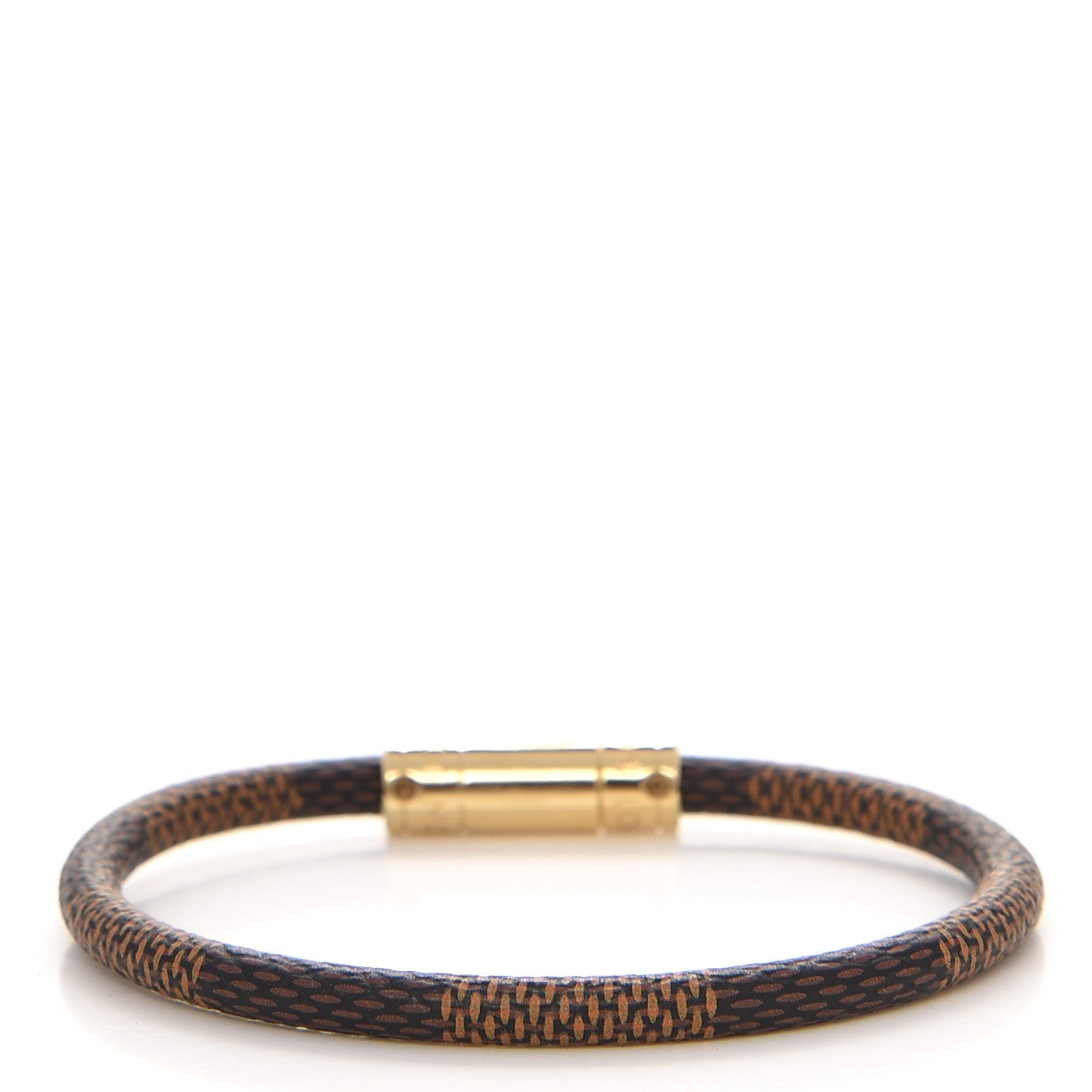 Louis Vuitton Damier Ebene Keep It Bracelet 17 3 of 4
