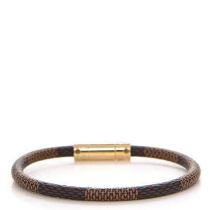 Louis Vuitton Damier Ebene Keep It Bracelet 17 3 of 4