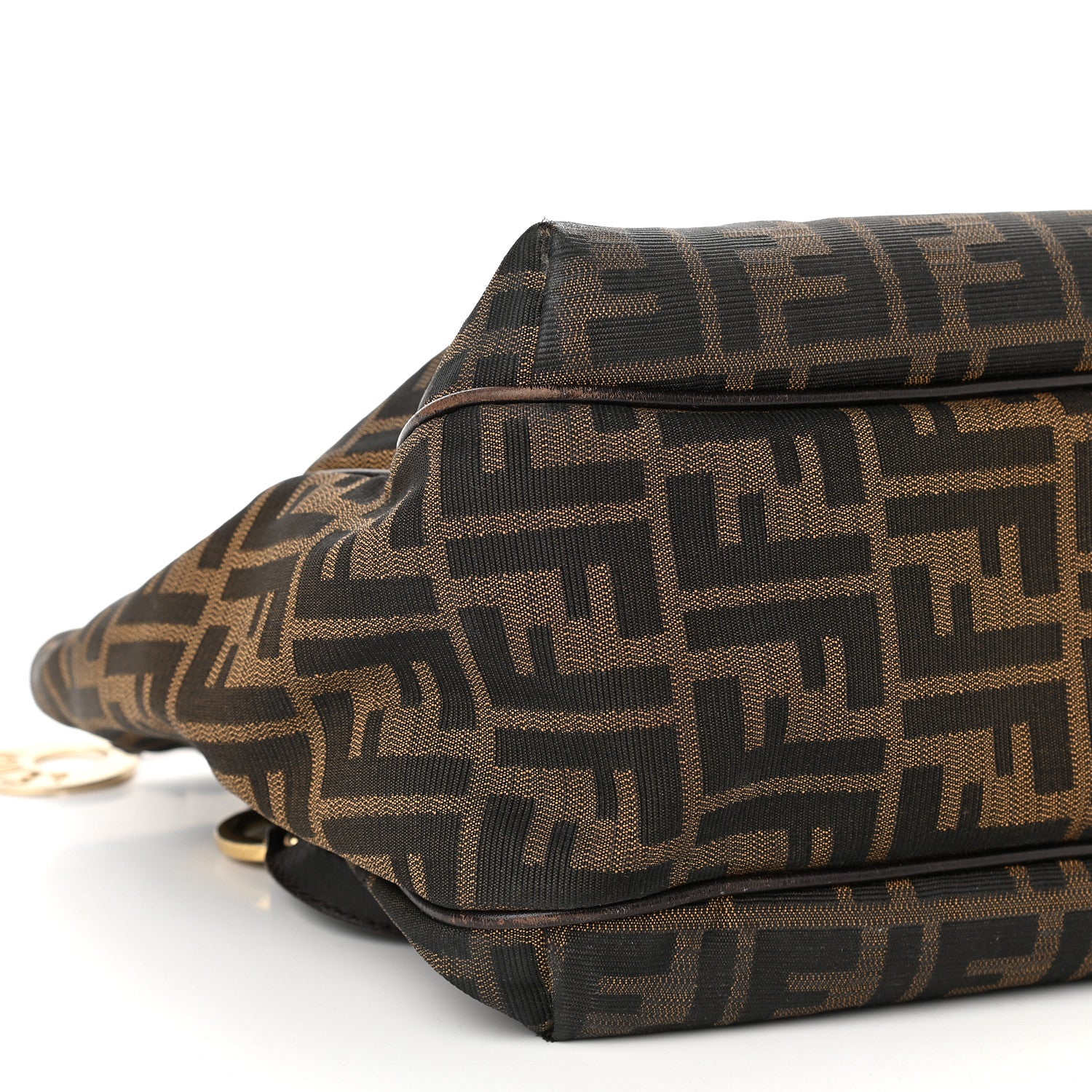 Fendi Zucca Small Chef Shopping Tote Tobacco Moro 8 of 12