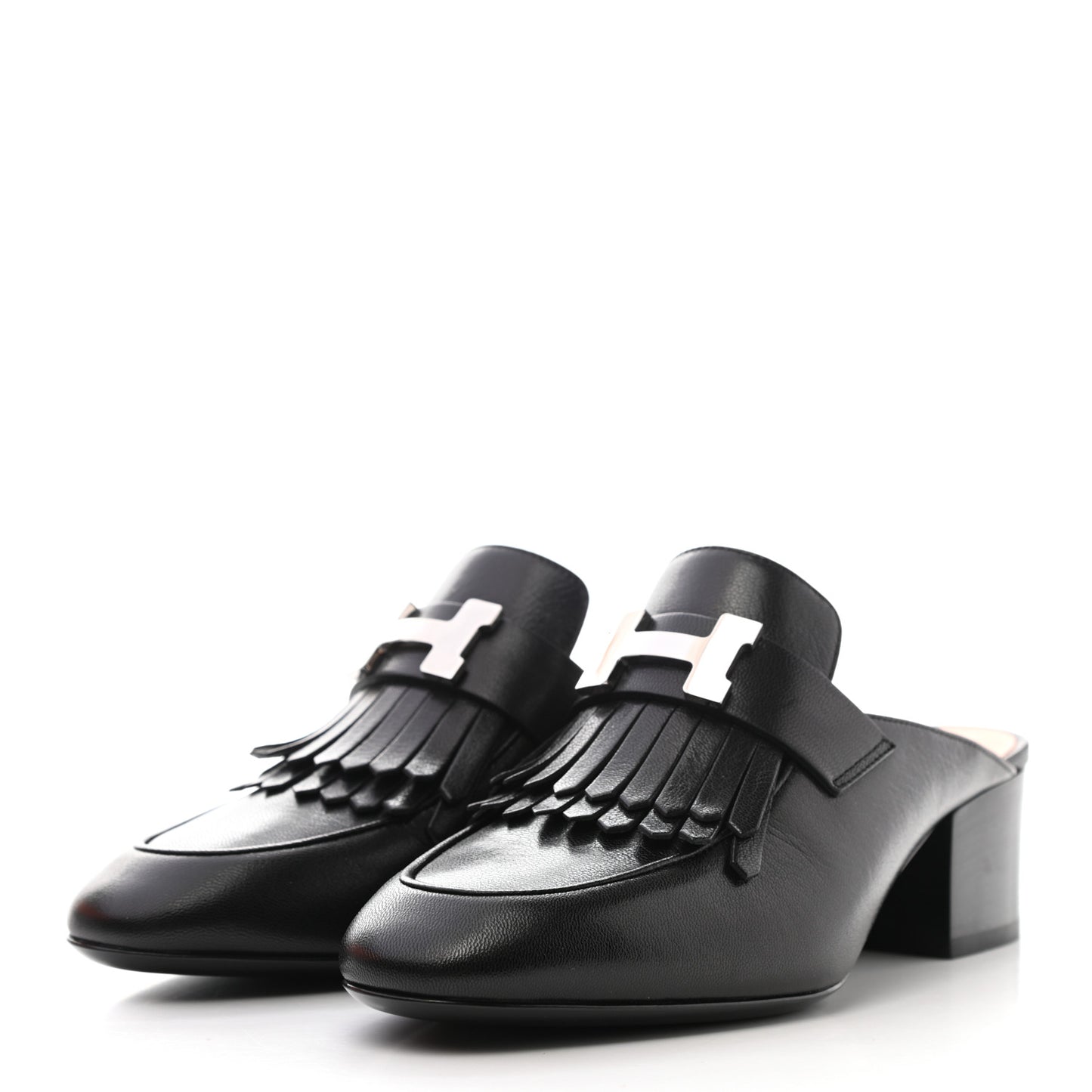 Goatskin Tuileries Mules 35 Black