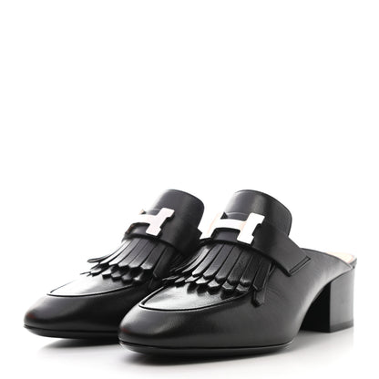 Hermes Goatskin Tuileries Mules 35 Black 3 of 9