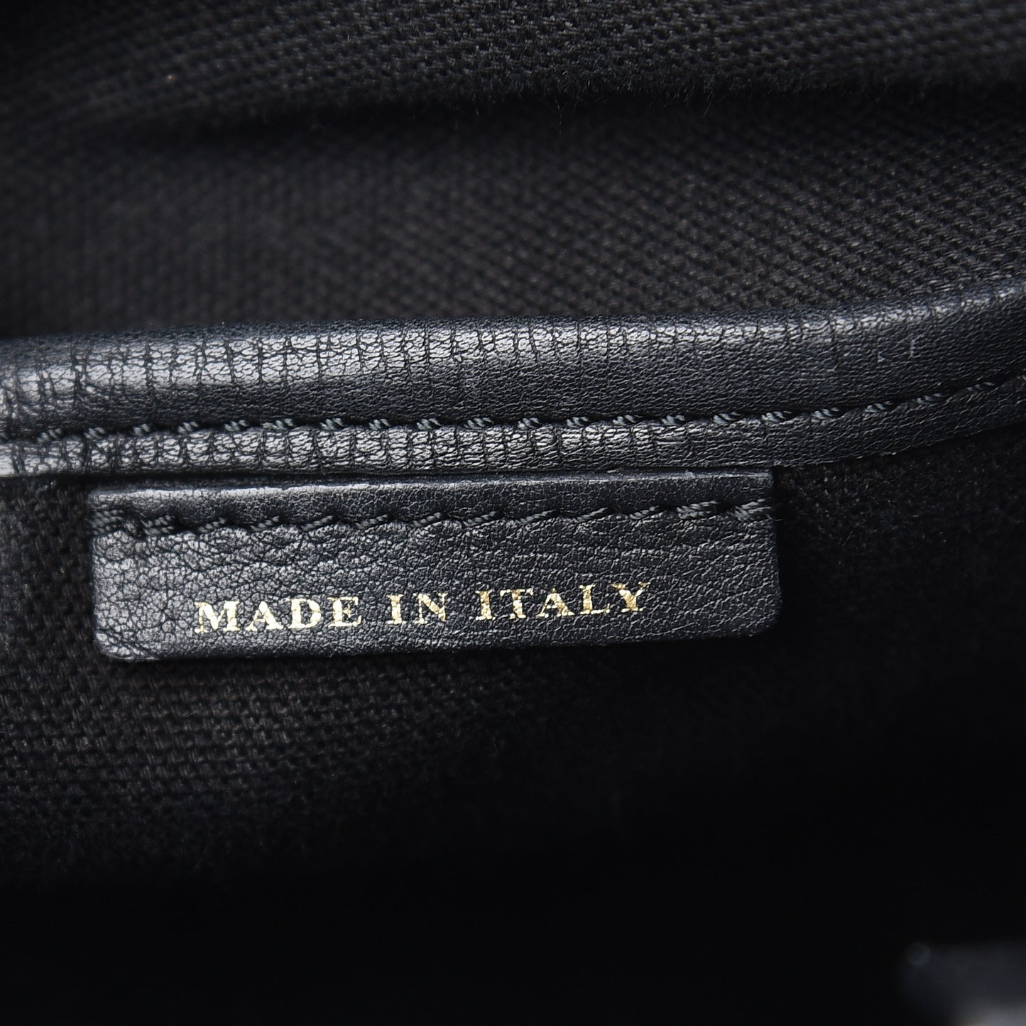 Grainy Calfskin Patchwork Medium Banner Tote Black White