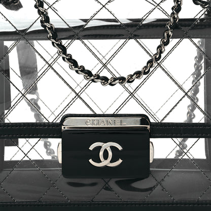 Chanel PVC Lambskin Quilted Mini Beauty Lock Flap Black 8 of 10