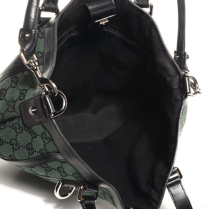 Gucci Monogram Medium Abbey Convertible Tote Dark Green 5 of 8