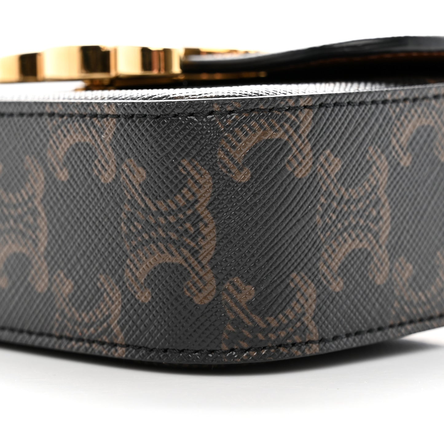 Triomphe Canvas Calfskin Mini Triomphe Tan