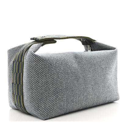 Hermes Wool Large Bride-A-Brac H Natte Pouch Bleu Abysse 3 of 9