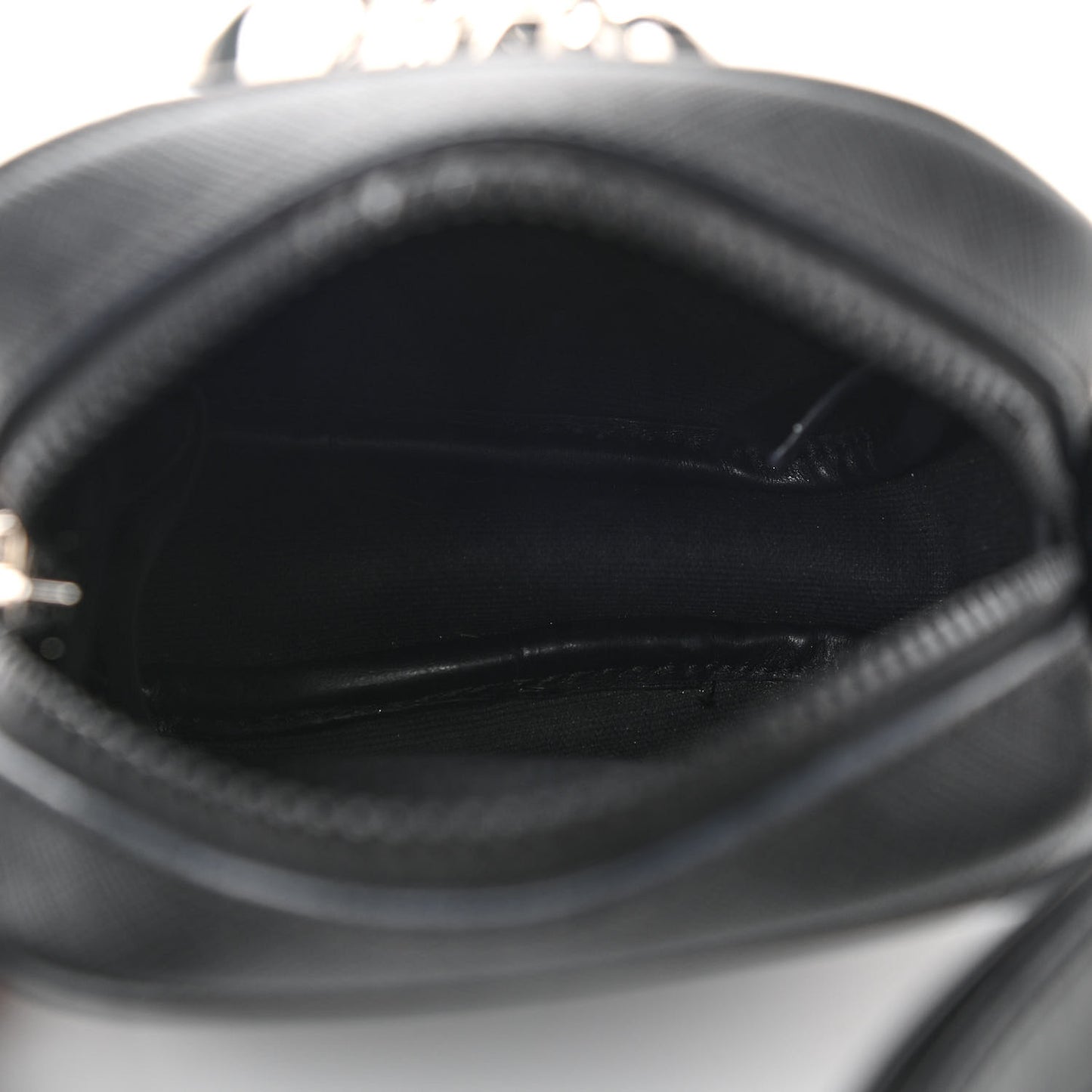 Saffiano Small Medusa Messenger Bag Black