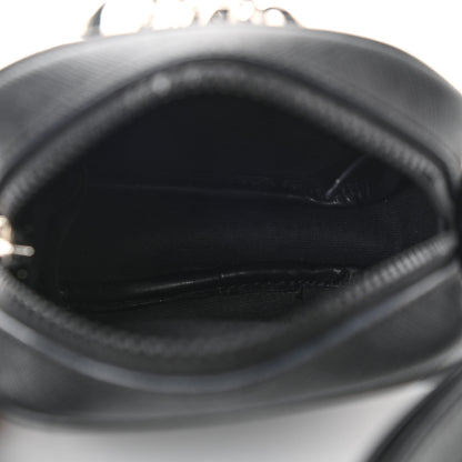 Versace Saffiano Small Medusa Messenger Bag Black 5 of 10
