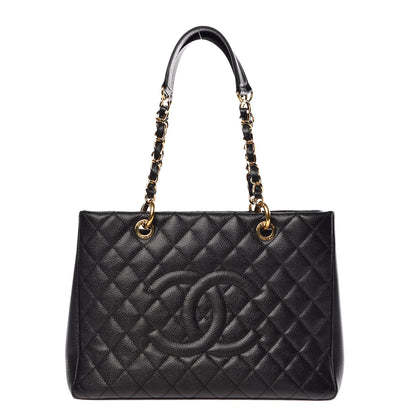 Chanel Caviar Quilted Grand Shopping Tote GST Black 1 of 11