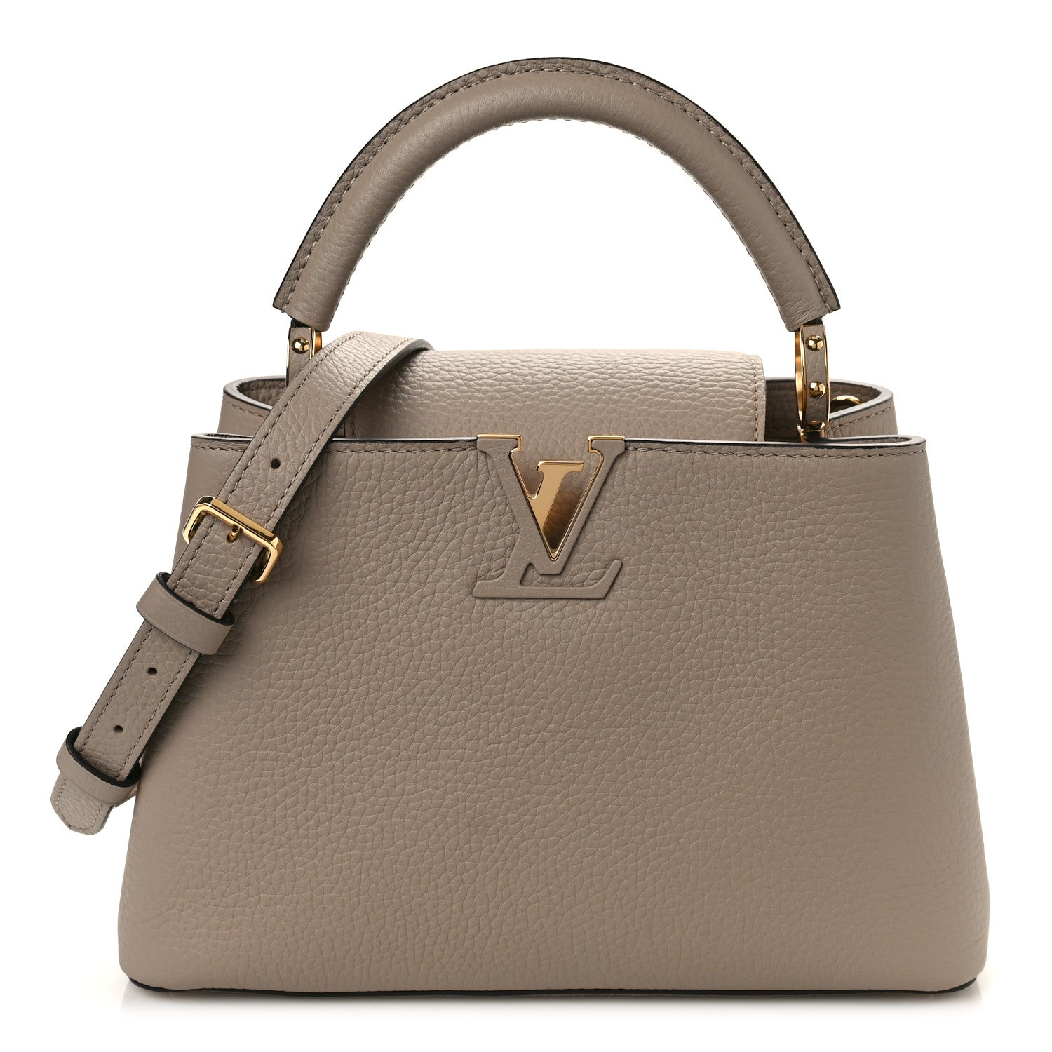 Louis Vuitton Taurillon Capucines BB Galet 1 of 8