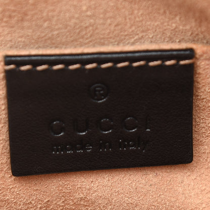 Gucci Calfskin Matelasse Small GG Marmont Chain Shoulder Bag Black 6 of 9