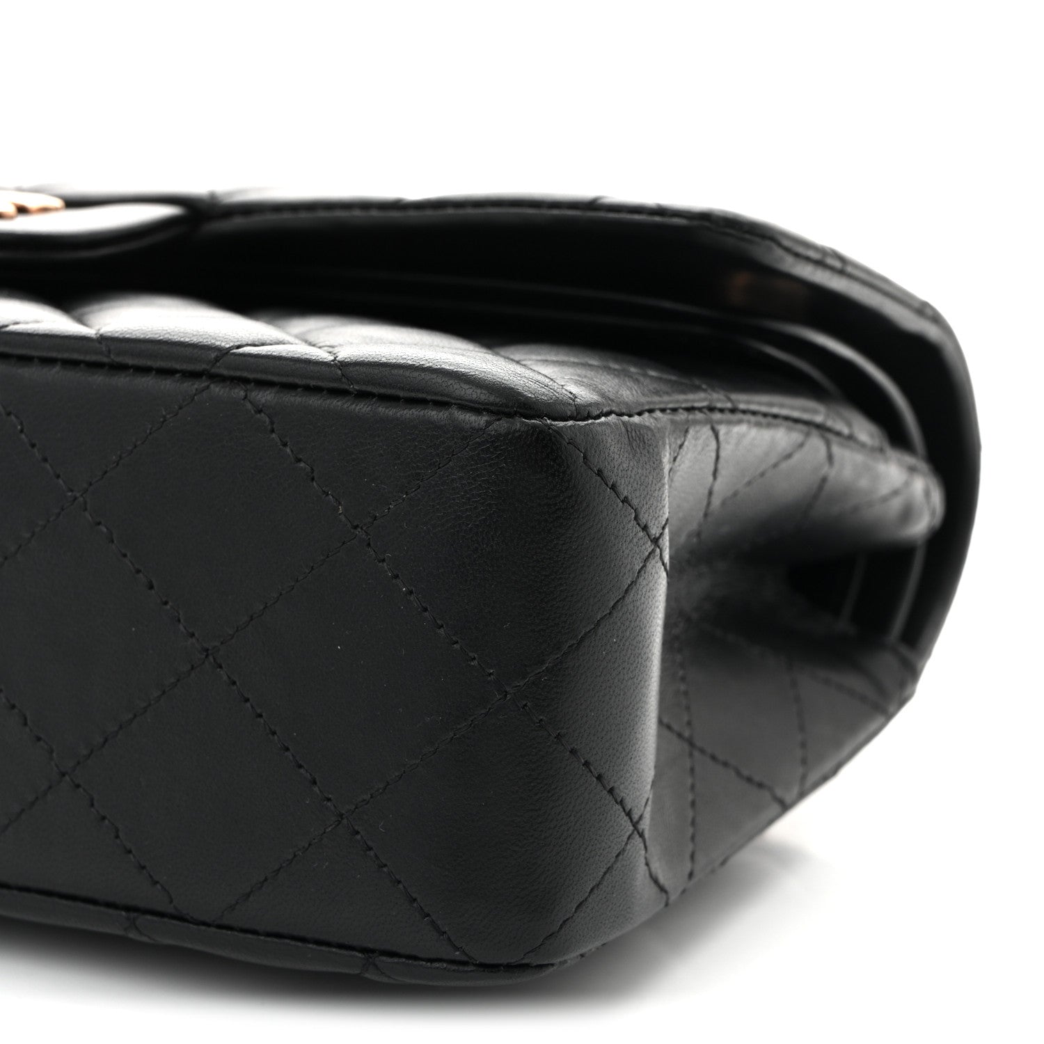 Chanel Lambskin Quilted Small Double Flap Black 10 of 11
