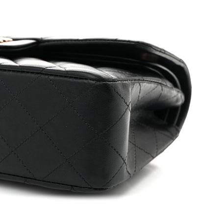 Chanel Lambskin Quilted Small Double Flap Black 10 of 11
