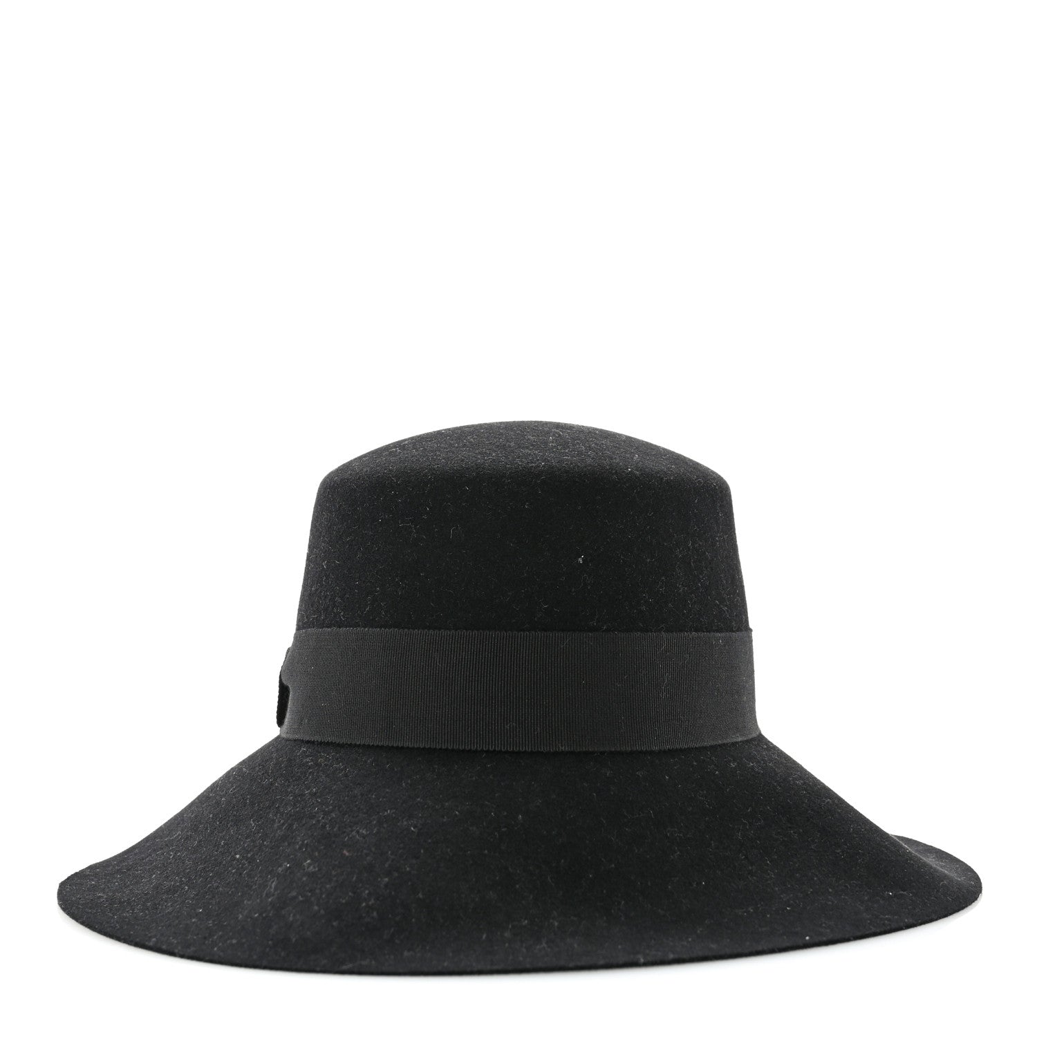 Hermes Rabbit Felt Farrah Clou de Selle Hat 56 Black 6 of 8
