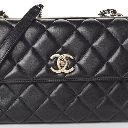 Chanel Lambskin Quilted Medium Trendy CC Flap Black 8 of 10