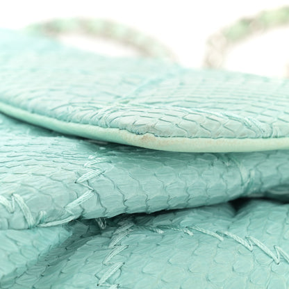 Chanel Snakeskin Ultimate Stitch Flap Light Blue 15 of 15