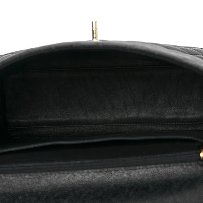 Chanel Caviar Quilted Jumbo Kelly Flap Black 5 of 10