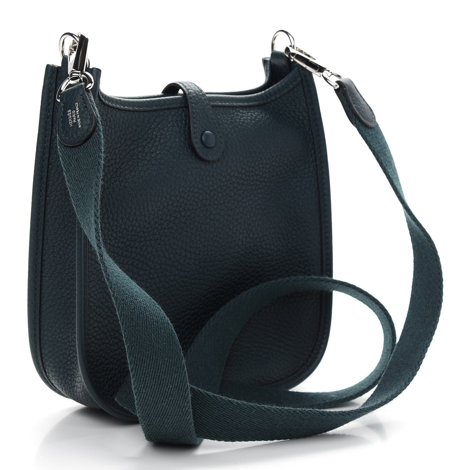 Hermes Taurillon Clemence Evelyne TPM Vert Cypress 3 of 9