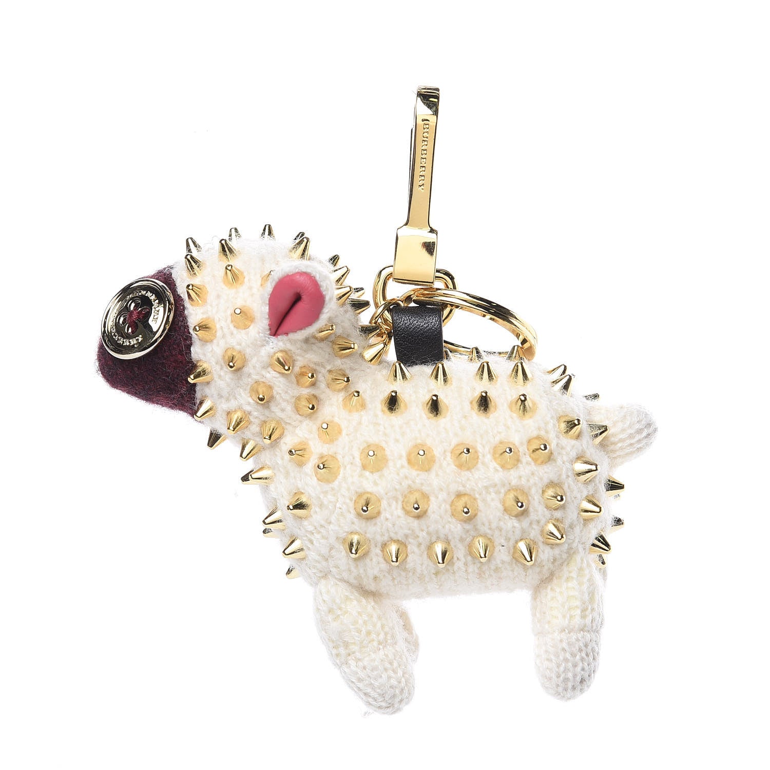 Burberry Cashmere Studded Wendy the Sheep Bag Charm White 1 of 3
