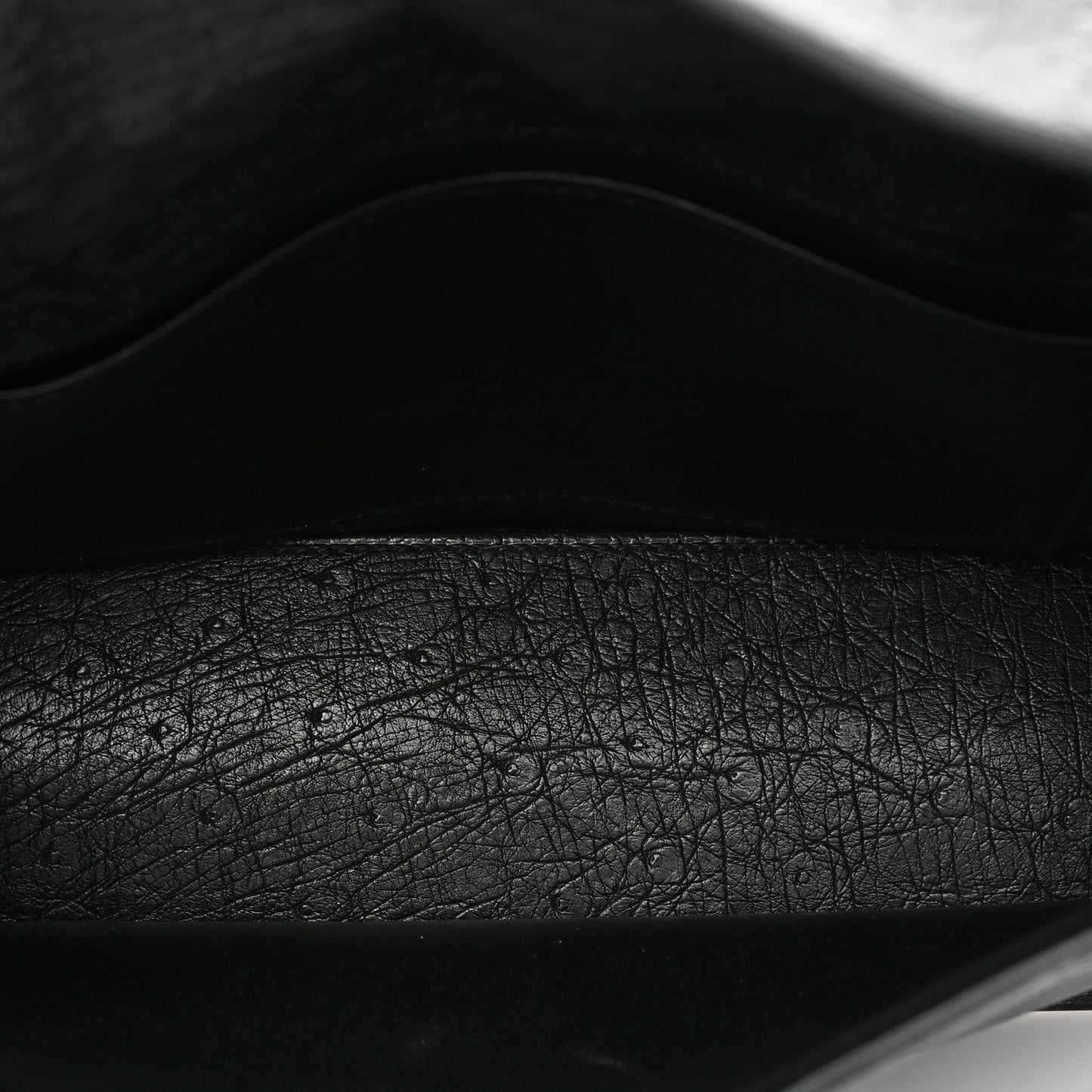 Ostrich Kelly Danse II Belt Bag Black