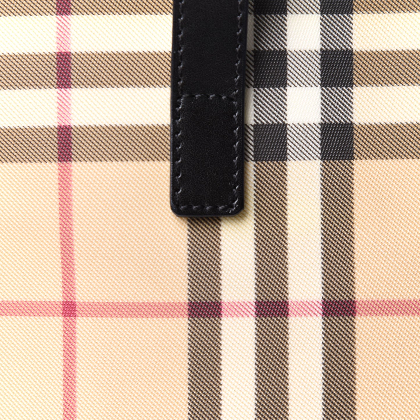 House Check Small Tote Black