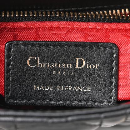 Christian Dior Lambskin Cannage Mini Lady Dior Black 5 of 9