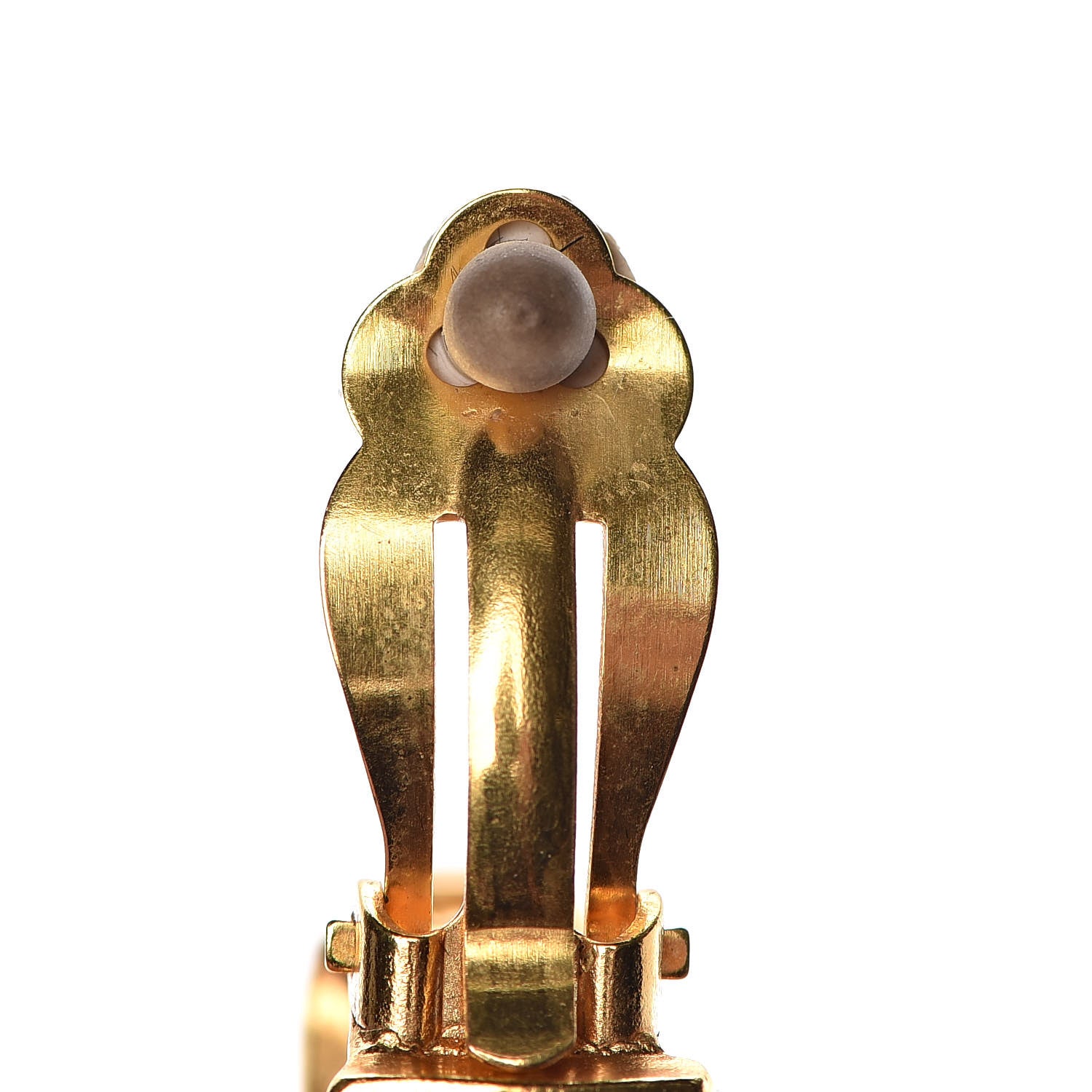 Chanel CC Clip On Earrings Gold 11 of 13