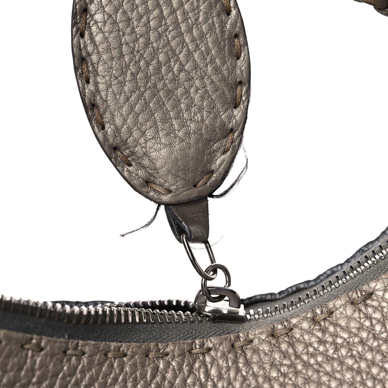 Fendi Cuoio Romano Selleria Hobo Peltro 18 of 22