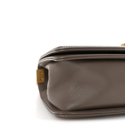 Chanel Lambskin Quilted Medium Boy Flap Taupe 9 of 10