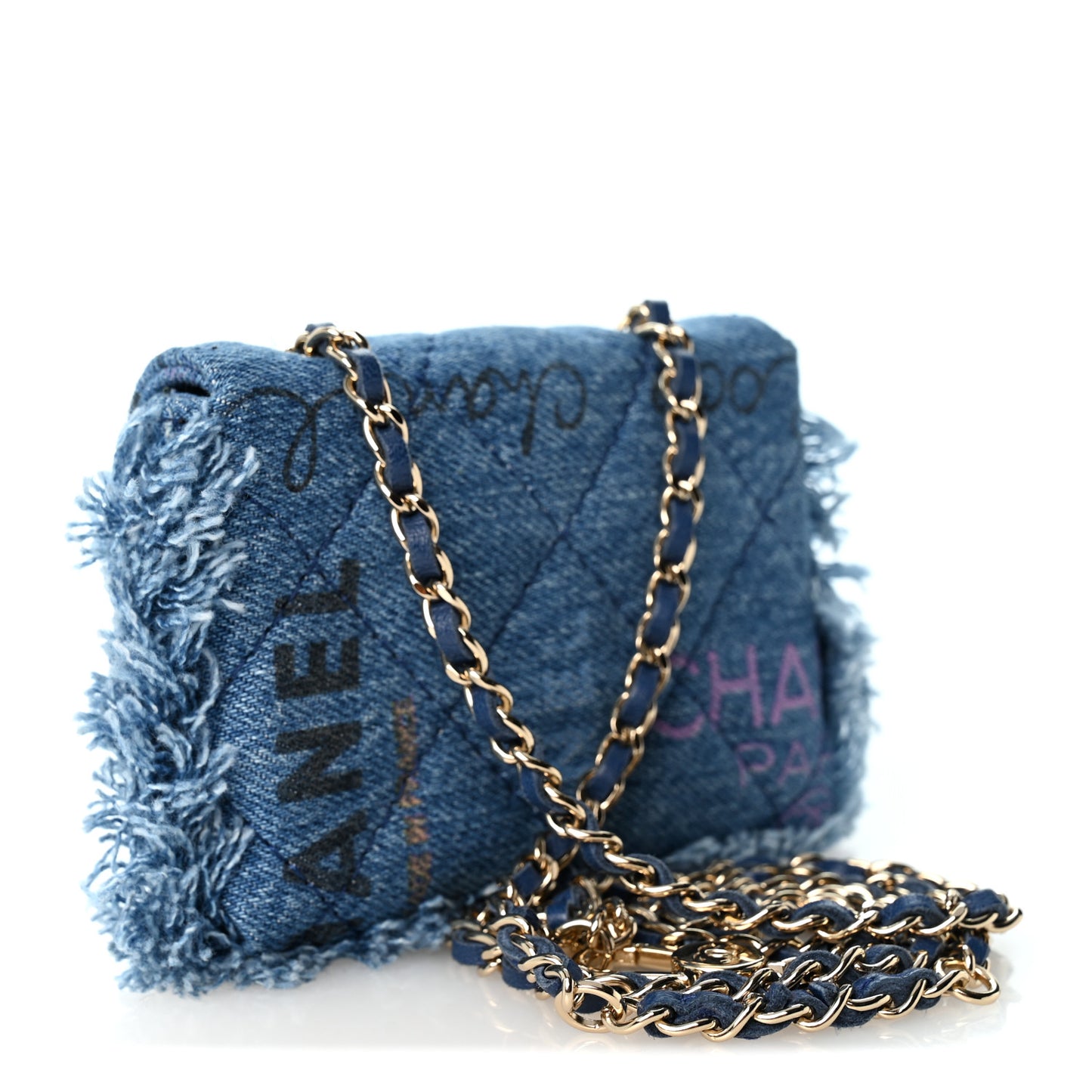 Denim Quilted Denim Mood Belt Bag Blue Multicolor