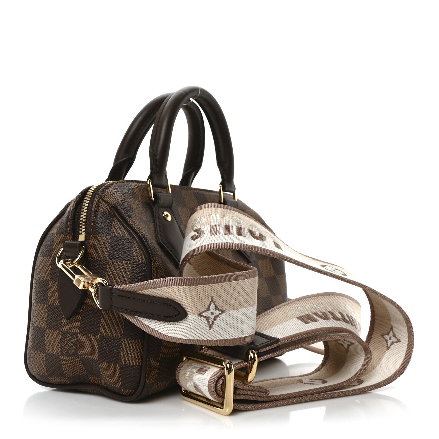 Louis Vuitton Damier Ebene Speedy Bandouliere 20 3 of 10