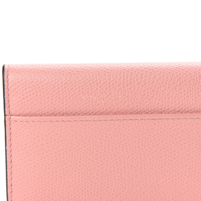 Christian Dior Grained Calfskin Saddle Card Holder Pink 8 of 8