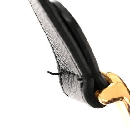Christian Dior Grained Calfskin Saddle Bag Black 12 of 14