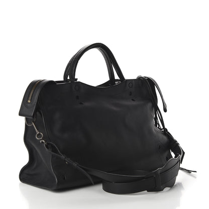 Balenciaga Veau Soyeux Perforated Blackout Hardware City Black 3 of 11