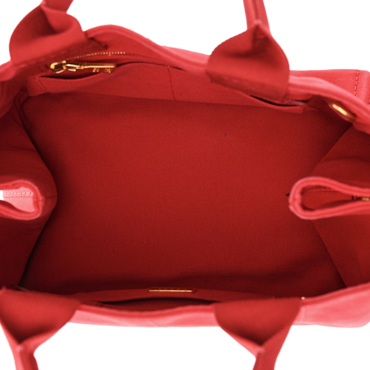 Prada Canapa Small Logo Tote Rosso 5 of 16