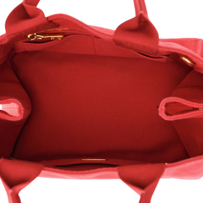 Prada Canapa Small Logo Tote Rosso 5 of 16