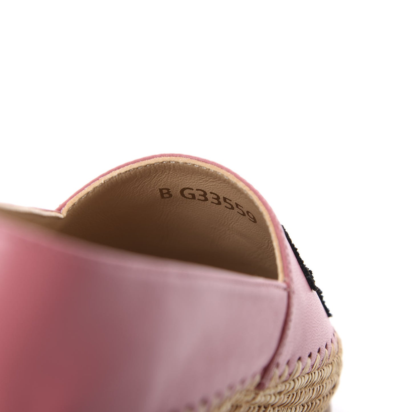Lambskin Grosgrain CC Espadrilles 37 Pink