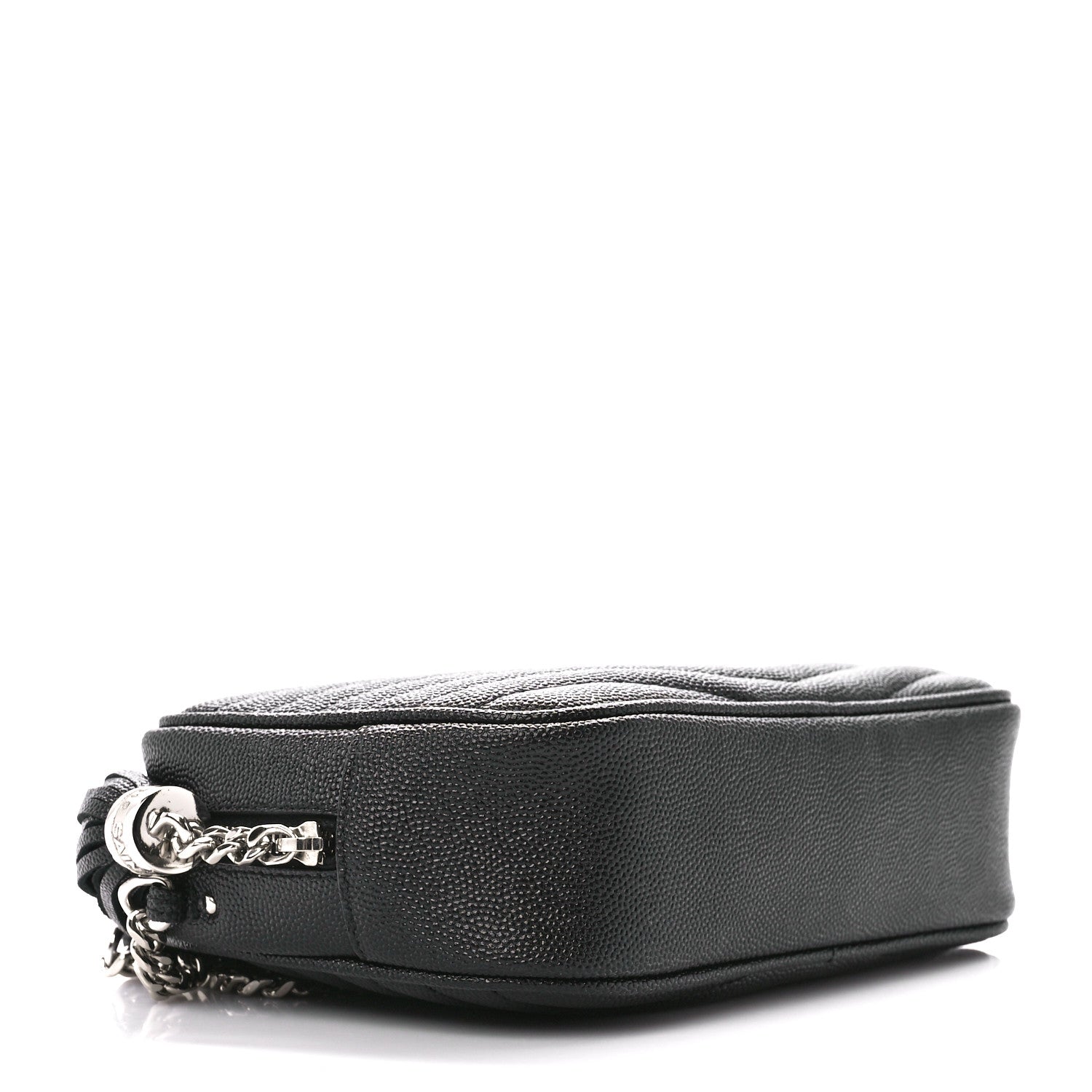 Saint Laurent Grain De Poudre Matelasse Monogram Mini Lou Camera Bag Black 4 of 10
