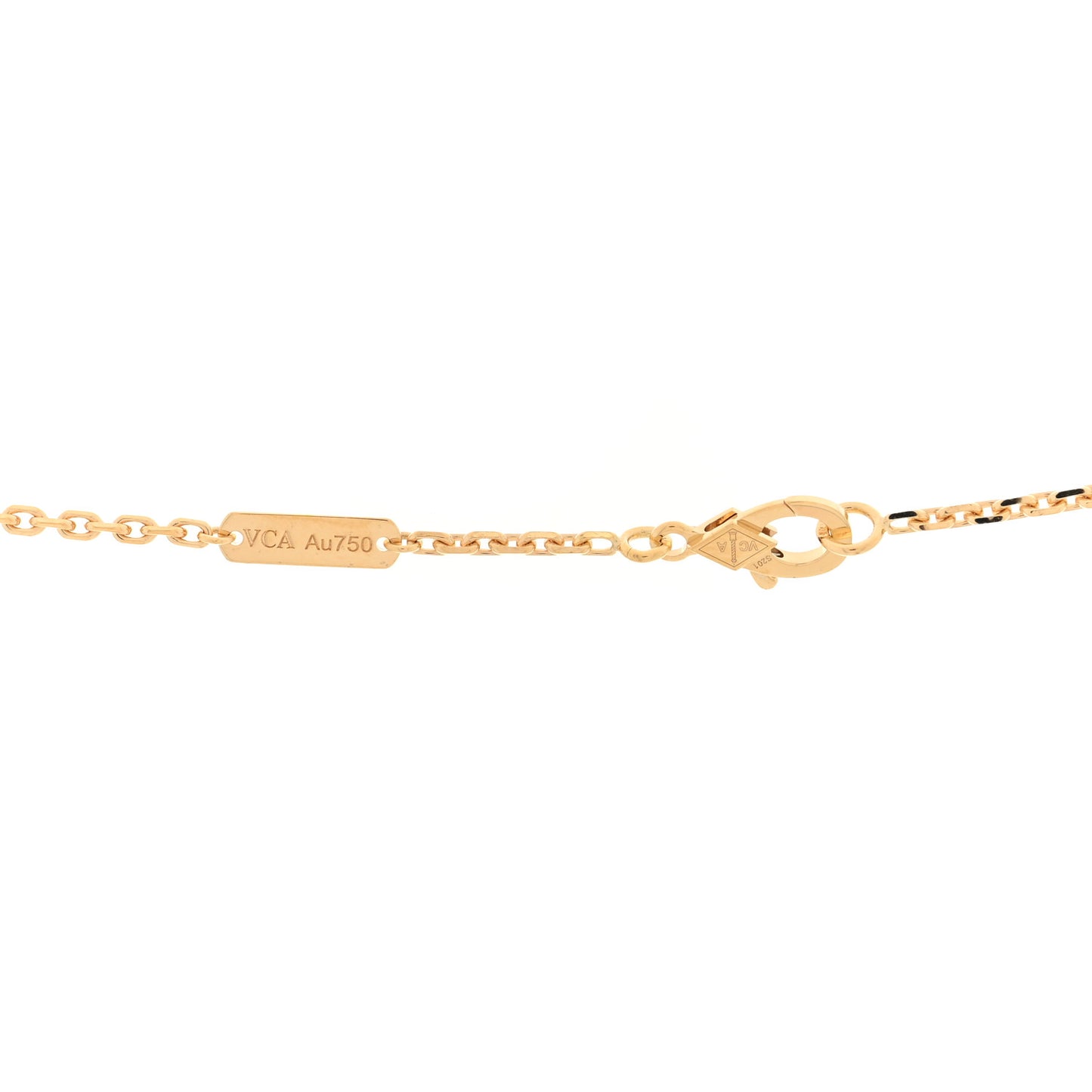 18K Yellow Gold Guilloche Magic Alhambra Long Necklace