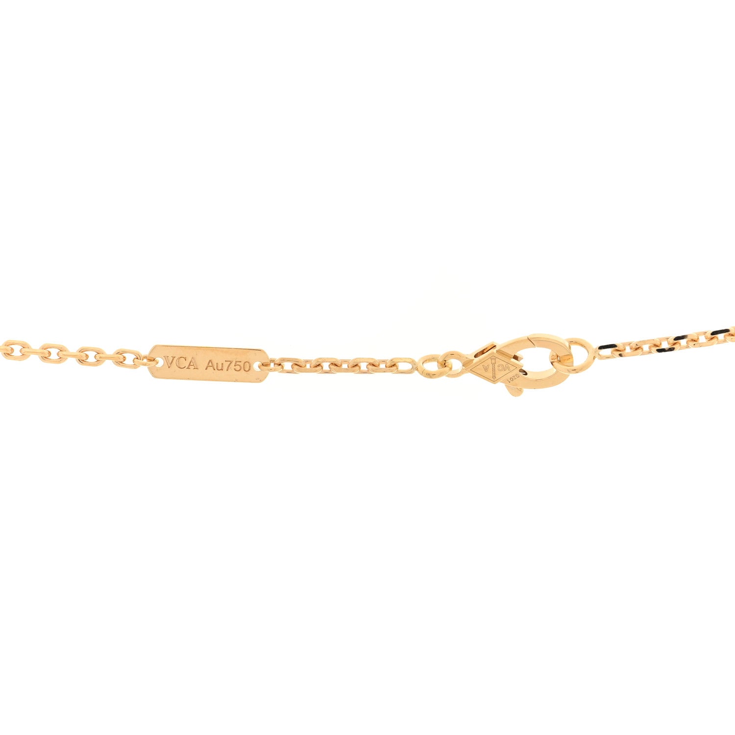 Van Cleef & Arpels 18K Yellow Gold Guilloche Magic Alhambra Long Necklace 4 of 4